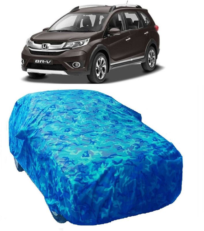 Gargi Traders Car Cover For Honda BR-V (With Mirror Pockets)  (Blue)