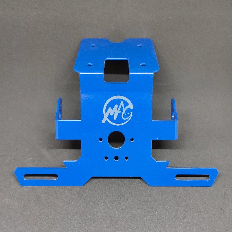 Motoaggrandize Tail Tidy Yamaha R15V3 (Blue) Bike Number Plate  (Steel 10 cm x 3 cm)