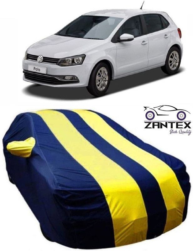 ZANTEX Car Cover For Volkswagen Polo Equisite (With Mirror Pockets)  (Blue, Yellow)