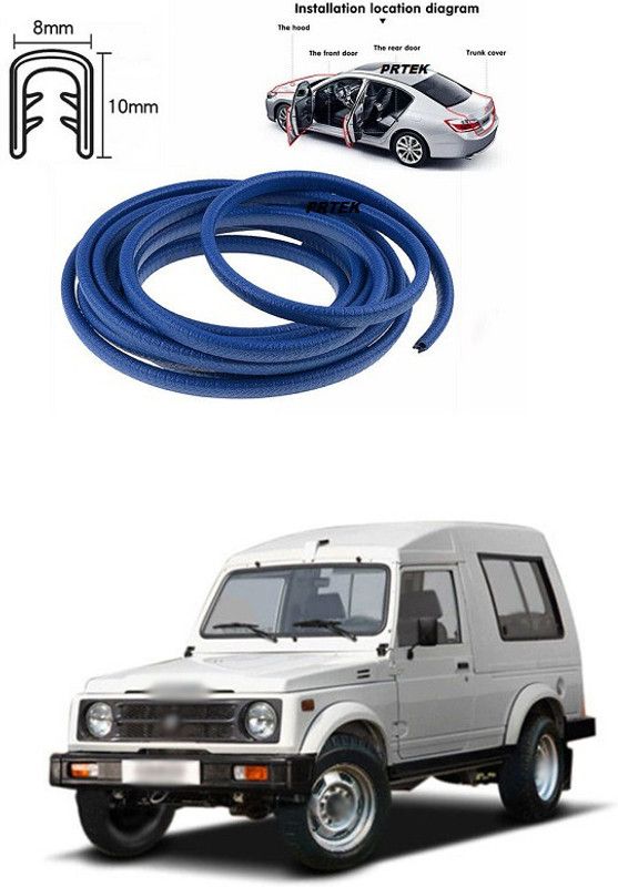 PRTEK Rubber Car Door Guard  (Blue, Pack of 1, Maruti, Baleno)