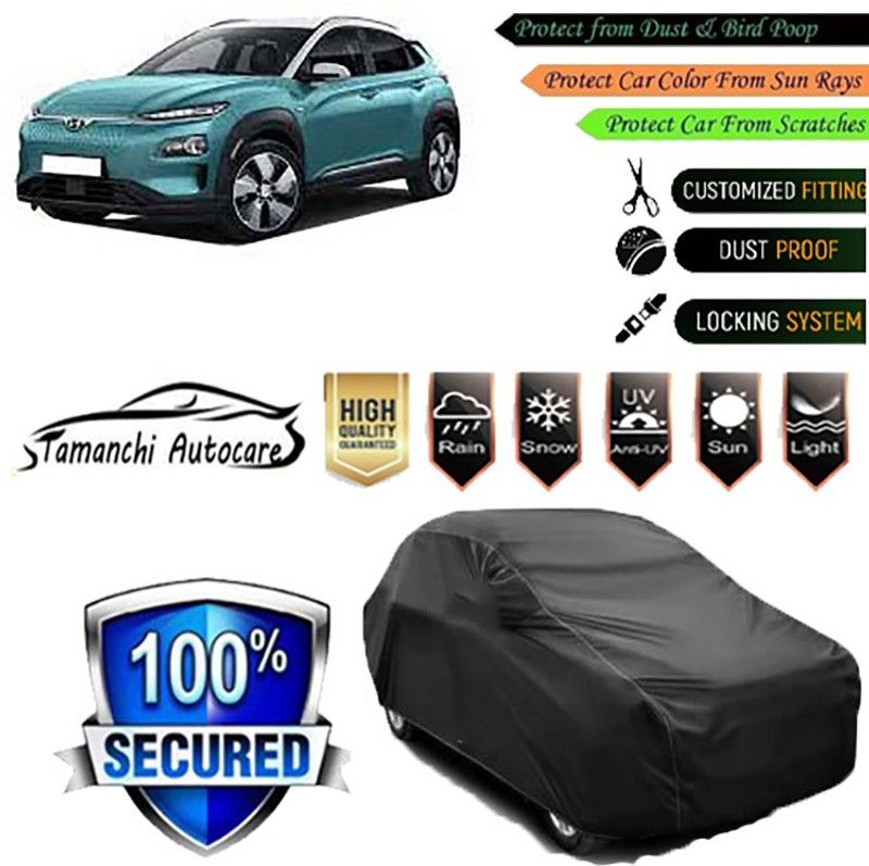 Tamanchi Autocare Car Cover For Hyundai Kona Electric  (Black)