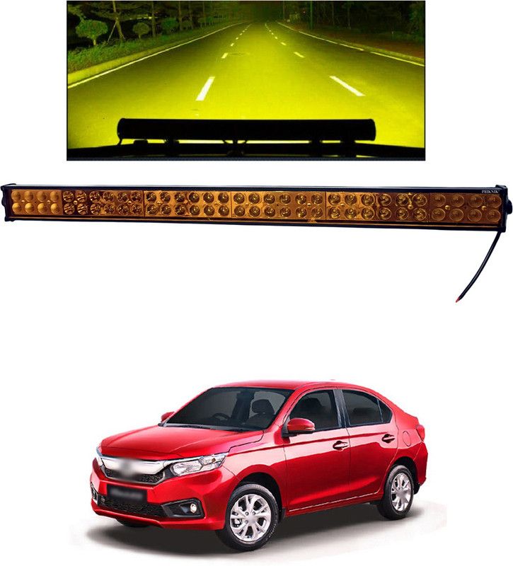 XZRTZ LED Light Bar FOG LIGHT VEHICLE LIGHT 31 inch, 60 LED 180 WATT YELLOW Led Bar Driving Lights Boat Lights Led Off Road Lights X32 Headlight, Fog Lamp Car, Truck, Van LED for Honda (12 V, 180 W)  (Amaze, Pack of 1)