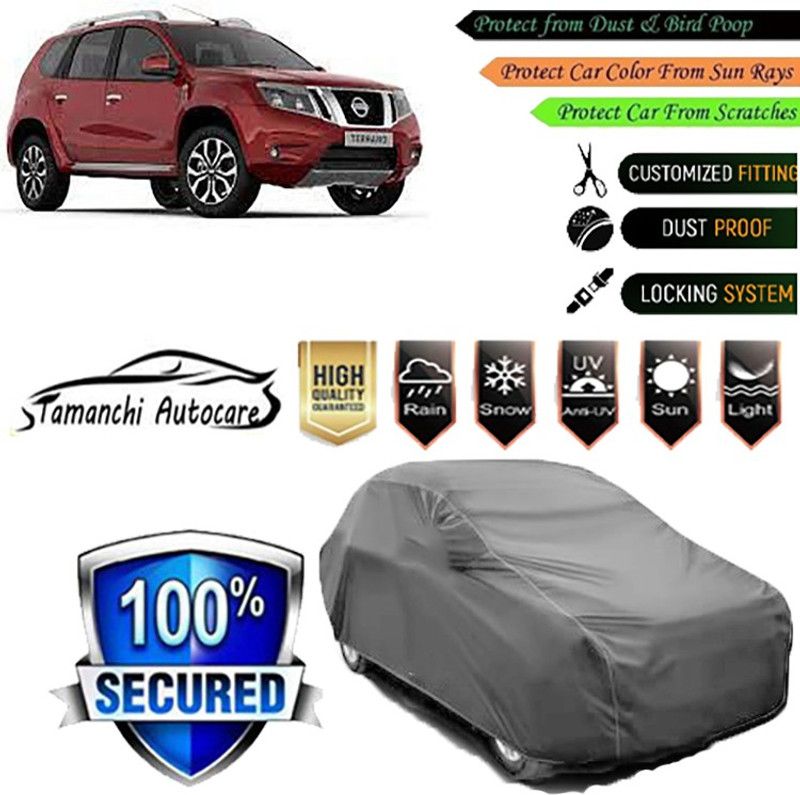 Tamanchi Autocare Car Cover For Nissan Terrano  (Grey)