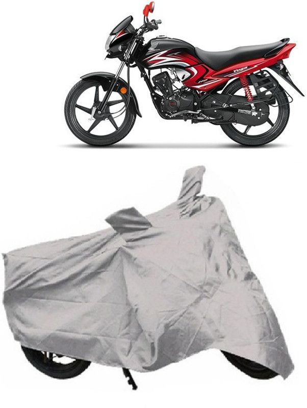 BIKECOVER Two Wheeler Cover for Bajaj  (Platina, Silver)