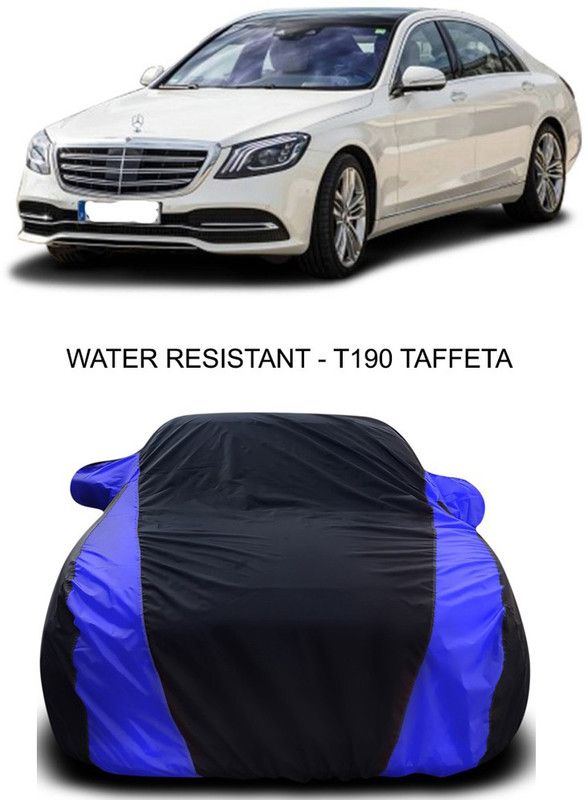 Ascension Car Cover For Mercedes Benz S 350 (With Mirror Pockets)  (Black, Blue)