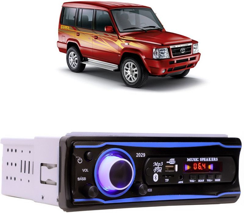 Bluedrum Blue Stereo-999 BLUETOOTH/USB/SD/AUX/FM/MP3 (BLUE & Black)-559 Car Stereo  (Single Din)