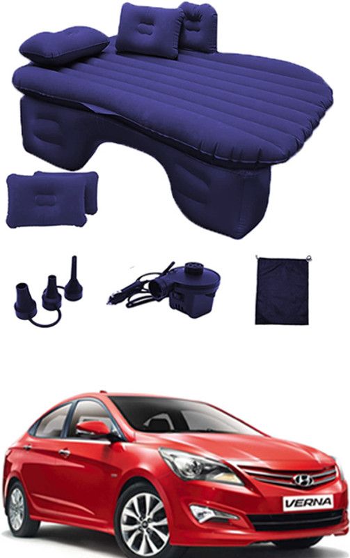 MATIES Car Air Inflatable Car Bed Mattress Airbed Overnighter Blue239 for Tourism Outdoor Camping Swimming Pool for Verna Hyundai 2015 Car Inflatable Bed