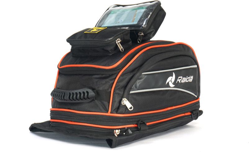 Raida RD-GPS Magnet Tank Bag One-side Black Fabric Motorbike Saddlebag  (31 L)