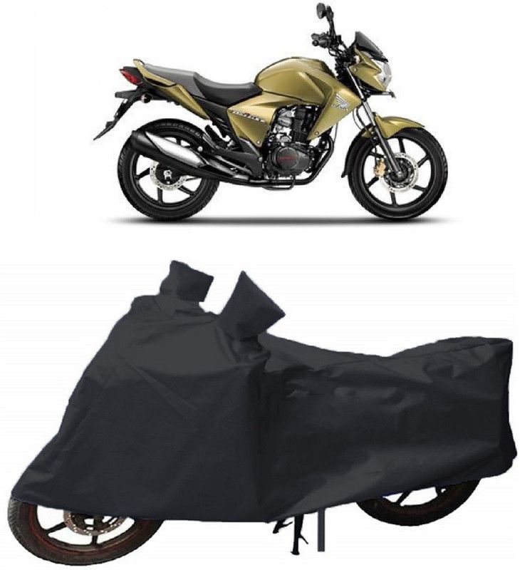 ABORDABLE Waterproof Two Wheeler Cover for Honda  (Dazzler, Black)
