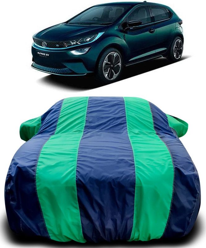 Genipap Car Cover For Tata Altroz EV (With Mirror Pockets)  (Blue, Green)