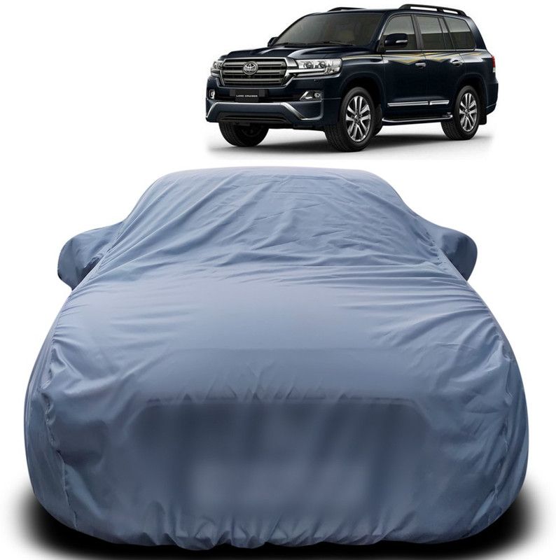 Purpleheart Car Cover For Toyota Land Cruiser Prado (With Mirror Pockets)  (Grey)
