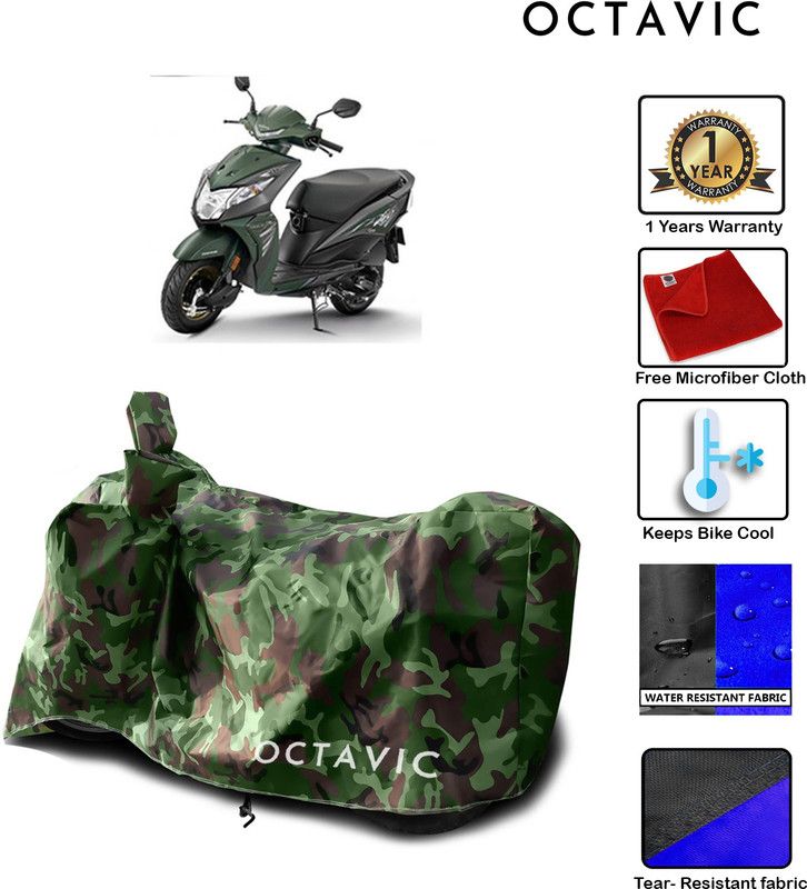 octavic Waterproof Two Wheeler Cover for Honda  (Deo, Green)
