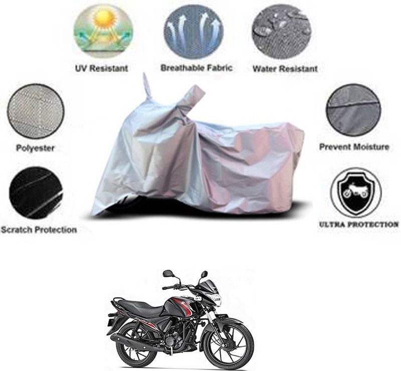 RONISH Waterproof Two Wheeler Cover for Suzuki  (Sling Shot, Silver)