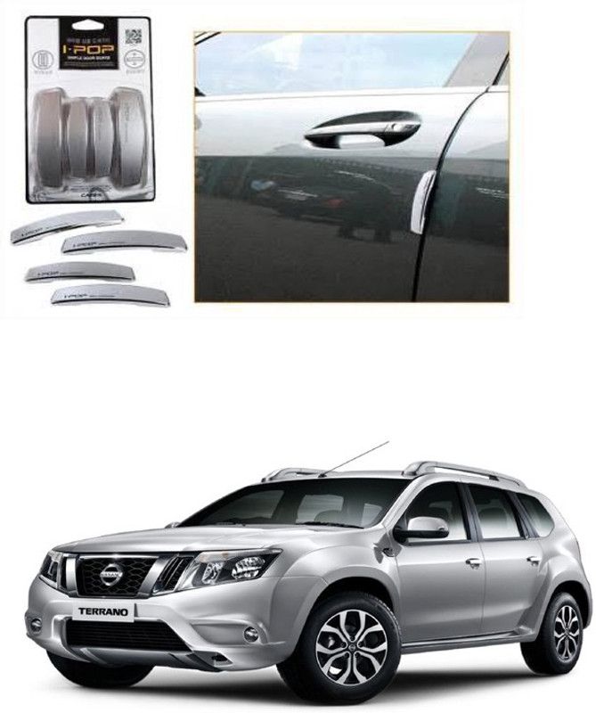 ACCESSORIQUE Plastic Car Door Guard  (Silver, Pack of 4, Nissan, Terrano)