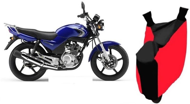 ELECTRIBLES Two Wheeler Cover for Yamaha  (SS, Black, Red)
