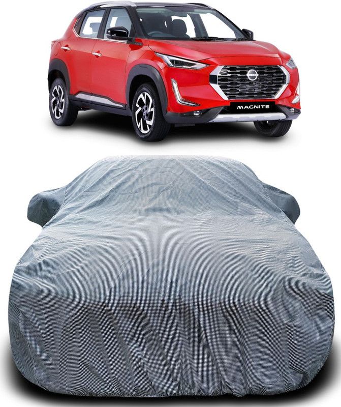 ARN Car Cover For Nissan Magnite (With Mirror Pockets)  (Black, White)