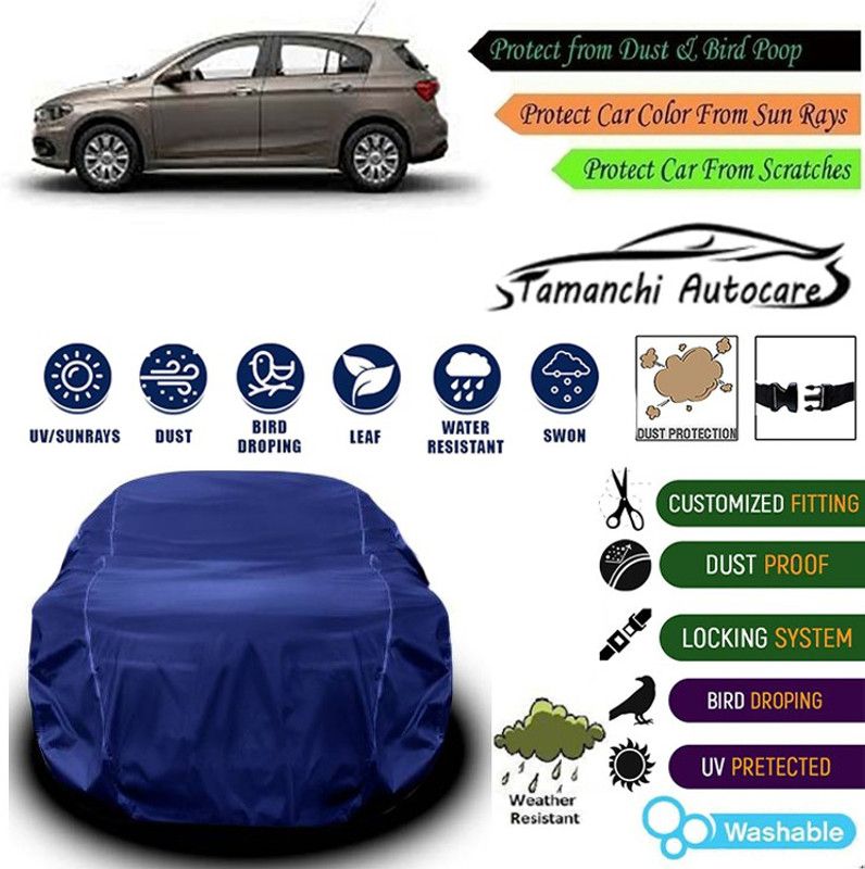 Tamanchi Autocare Car Cover For Fiat Universal For Car  (Blue)