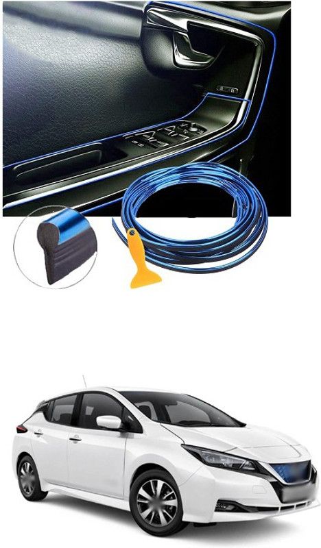 PECUNIA Car Interior Trim Strips-16.4ft/5M Universal Car Gap Fillers Automobile Moulding Line Decorative Accessories DIY Flexible Strip Garnish Accessory with Installing Tool (blue)e183 Car Beading Roll For Bumper, Trunk  (5 m)