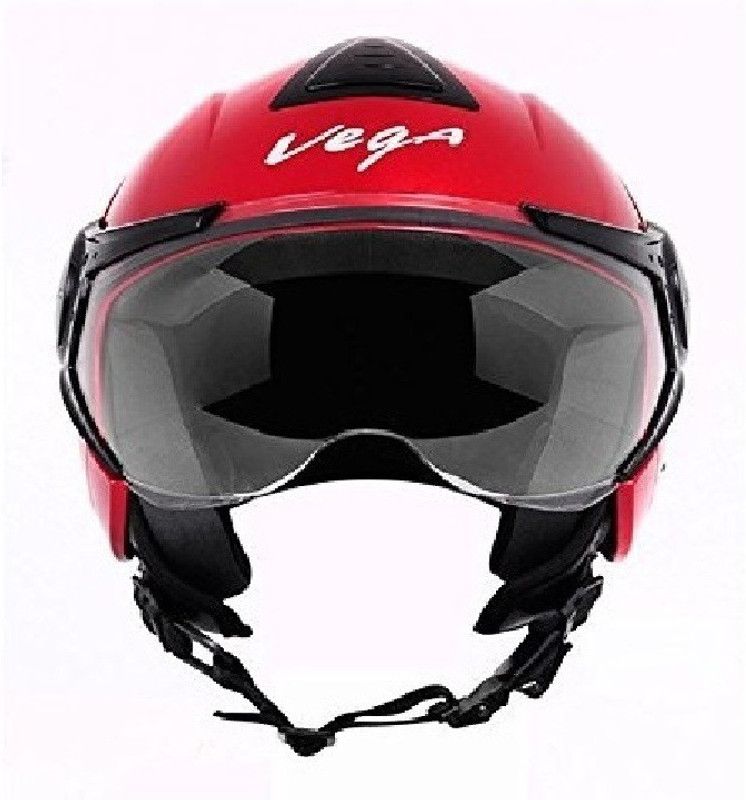 VEGA moto-0119 Motorbike Helmet  (Red)