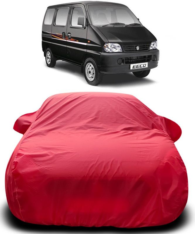AutoBurn Car Cover For Maruti Suzuki Eeco (With Mirror Pockets)  (Red)