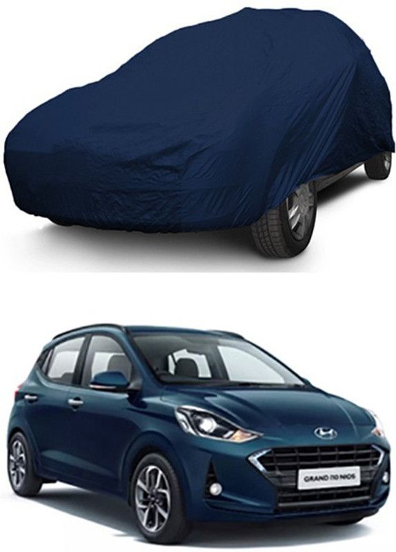THE REAL ARV Car Cover For Hyundai Grand i10 Nios (With Mirror Pockets)  (Blue)