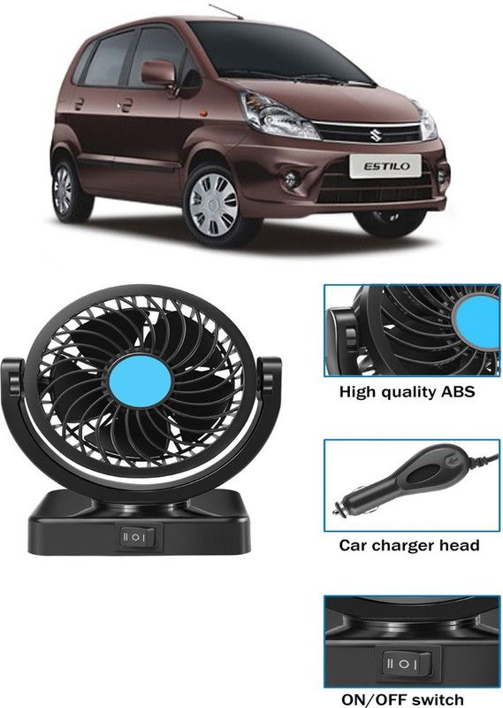 Amulite Cooling Car Fan 360 Degree Rotatable For vehicle-G-CF 284 Car Interior Fan  (12 V)