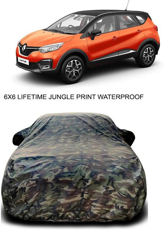 Genipap Car Cover For Renault Captur (With Mirror Pockets)  (Multicolor)