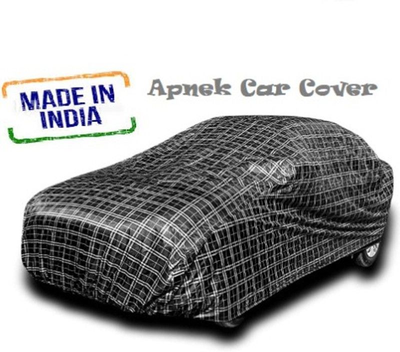 APNEK Car Cover For Maruti Suzuki Celerio X (With Mirror Pockets)  (Black, Silver)