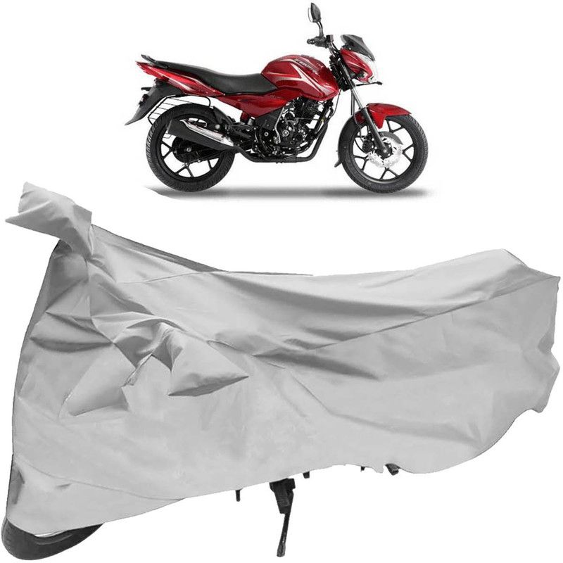 Purpleheart Two Wheeler Cover for Universal For Bike  (Silver)