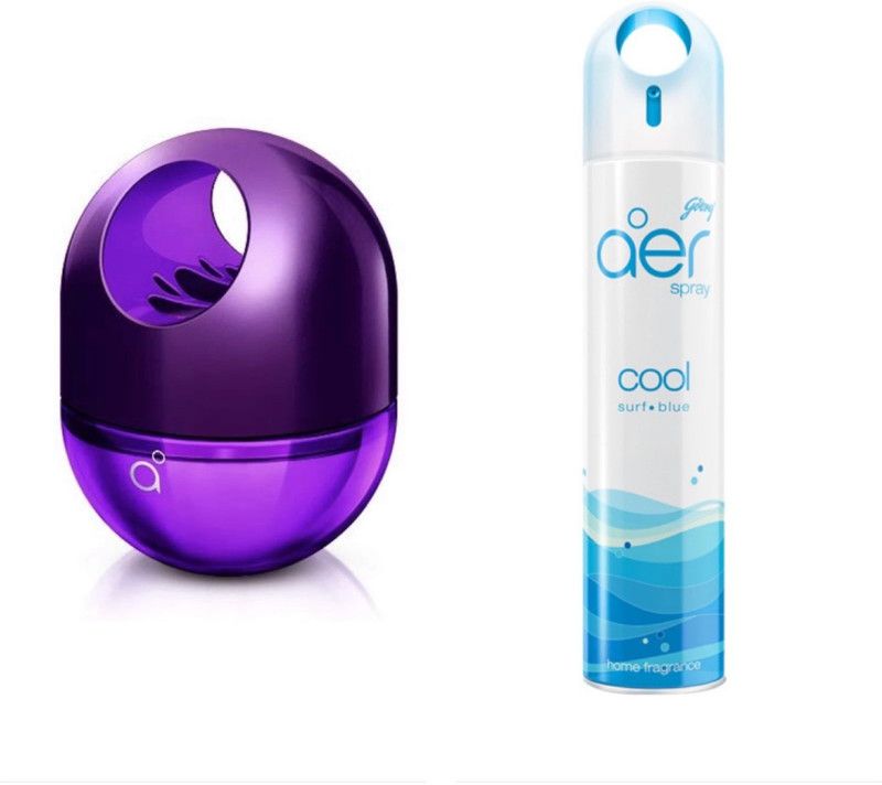 Godrej Aer Twist Rich Irish Cocktail & Aer Spray Cool Surf Blue Air Freshener Diffuser, Spray  (2 x 157.5 ml)