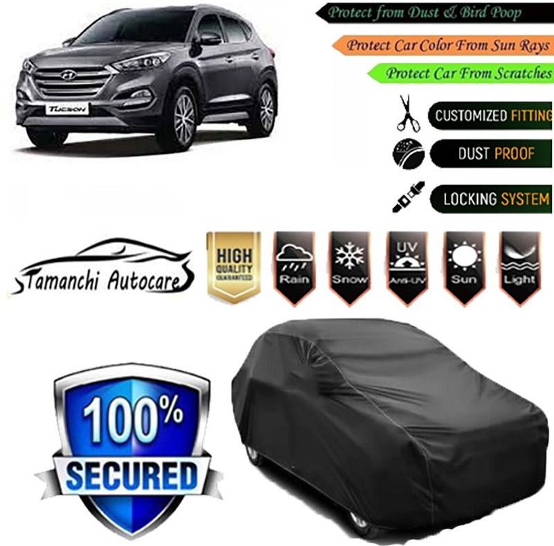 Tamanchi Autocare Car Cover For Hyundai Tucson  (Black)
