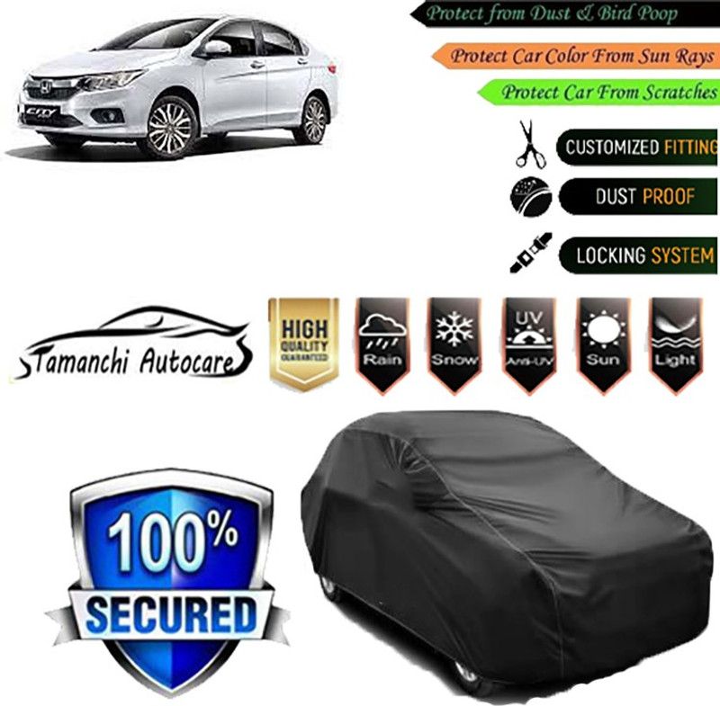 Tamanchi Autocare Car Cover For Honda City ZX  (Black)