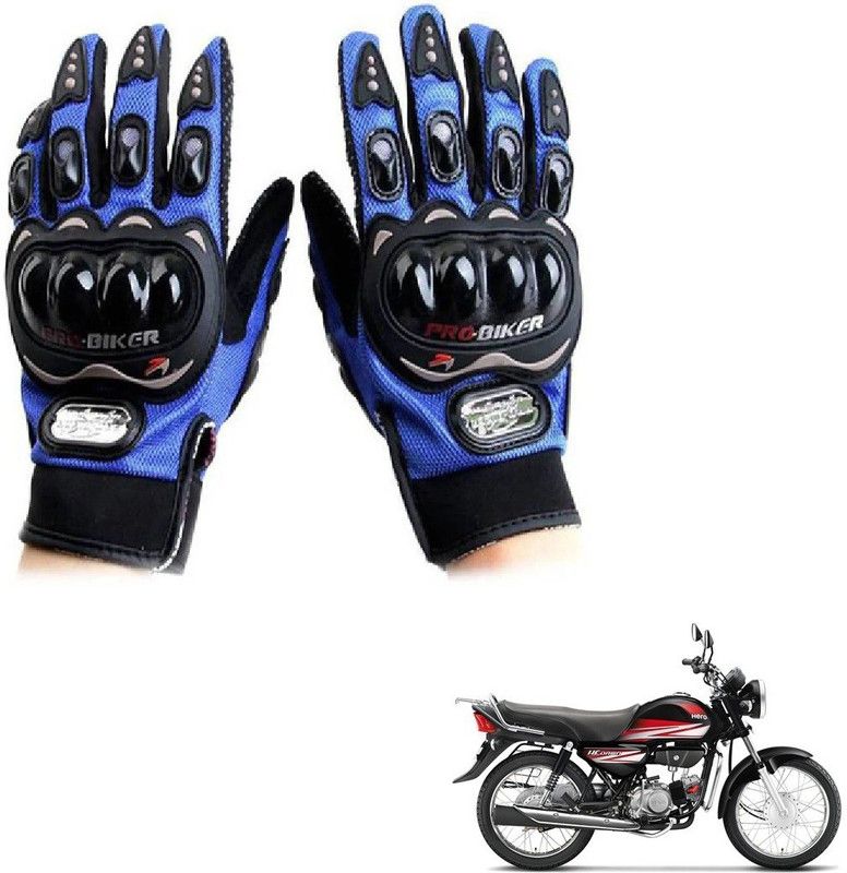 KOZDIKO Pro Biker Gloves Blue For Hero HF Down Riding Gloves  (Blue)