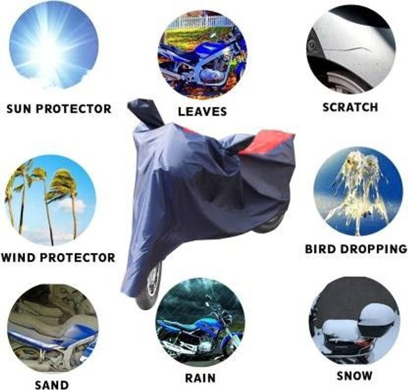 THE REAL ARV Waterproof Two Wheeler Cover for Piaggio  (Vespa VXL, Red, Blue)