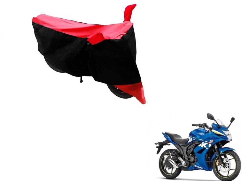 AUTYLE Two Wheeler Cover for Suzuki  (Gixxer SF, Black, Red)