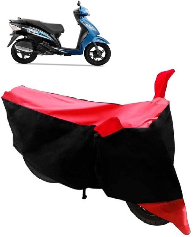 AutoRock Two Wheeler Cover for TVS  (Wego, Red)