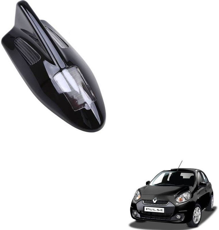 SEMAPHORE Solar Led Car Roof Spoiler Shark Fin Shape Antenna Decorative Light For Renault Pulse Whip Vehicle Antenna