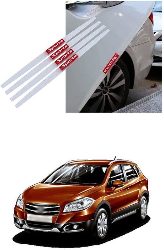 XZRTZ Car Side Door Edge Bumper, Anti-Scratch Protection Guards Trim Stickers S429 Matte, Glossy Maruti, Universal For Car S-Cross, Universal For Car Side Garnish