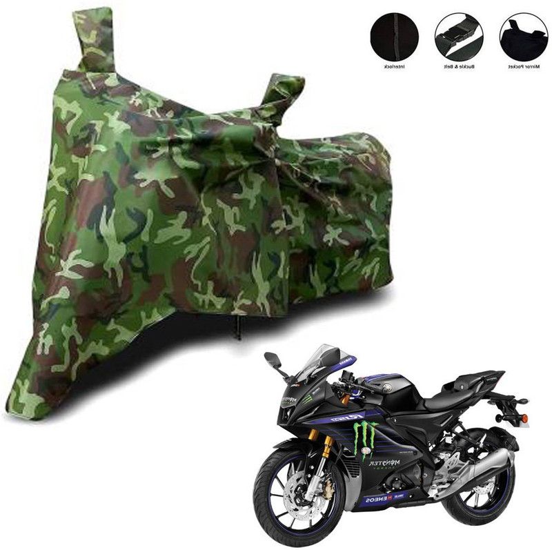 Aamaya Store Two Wheeler Cover for Yamaha  (MT-15, Green)