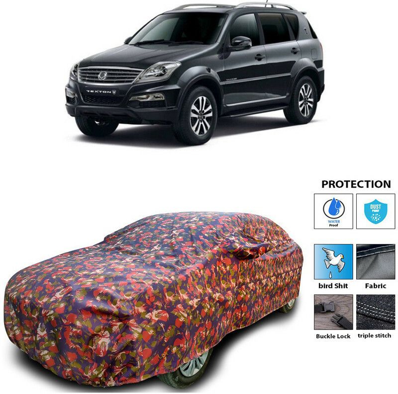 AutoTiger Car Cover For SsangYong Rexton (With Mirror Pockets)  (Multicolor)