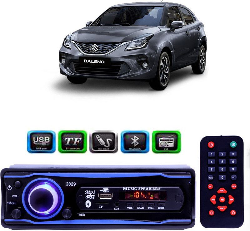 Genipap STEREO-999 BLUETOOTH/USB/SD/AUX/FM/MP3 (BLUE & Black)-294 Car Stereo  (Single Din)