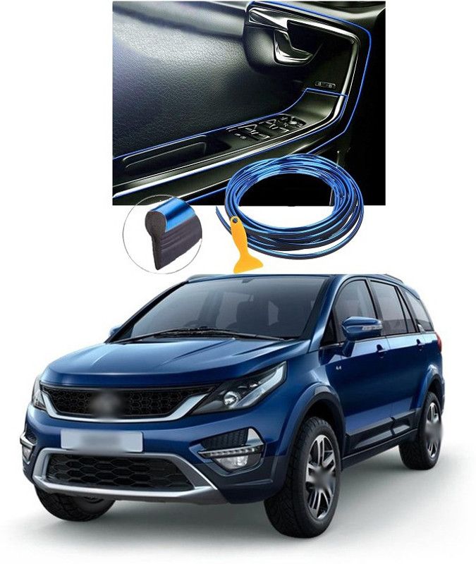 PECUNIA Car Interior Trim Strips-16.4ft/5M Universal Car Gap Fillers Automobile Moulding Line Decorative Accessories DIY Flexible Strip Garnish Accessory with Installing Tool (blue)e28 Car Beading Roll For Bumper, Trunk  (5 m)