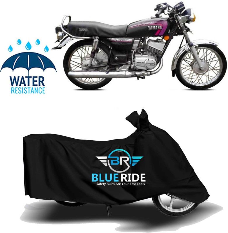 BLUERIDE Two Wheeler Cover for Yamaha  (RXG, Black)