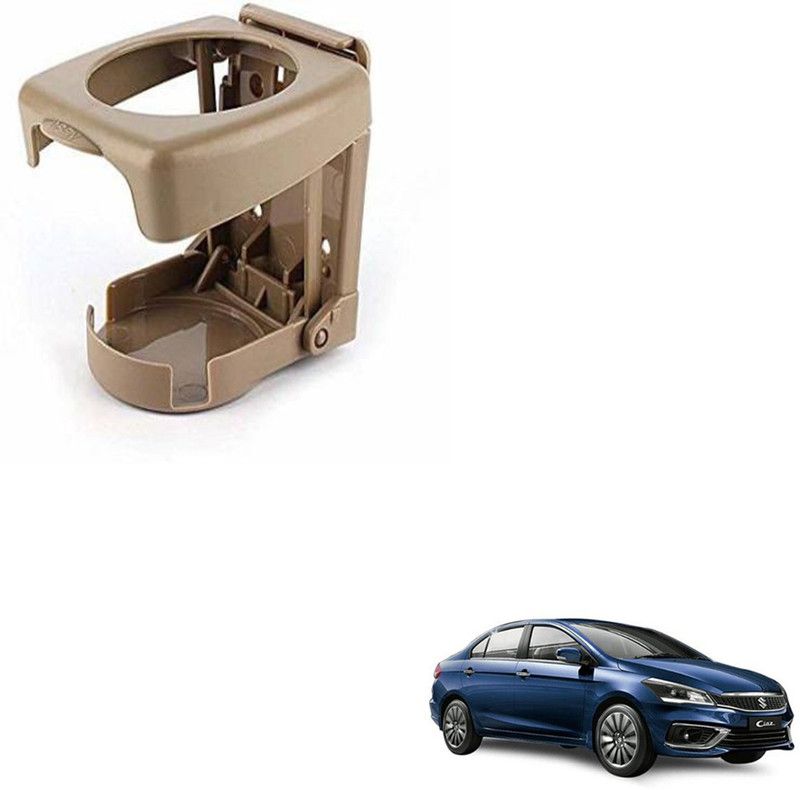 SEMAPHORE High Quality Foldable BEIGE Drink Holder For MARUTI CIAZ Car Bottle Holder  (Plastic)
