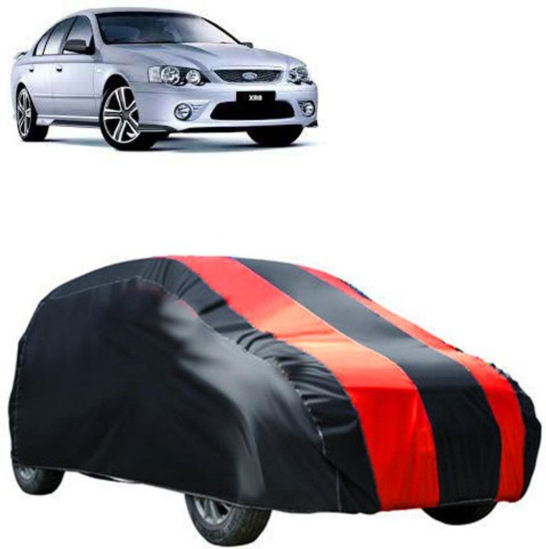 QualityBeast Car Cover For Ford Universal For Car (Without Mirror Pockets)  (Maroon, Black)