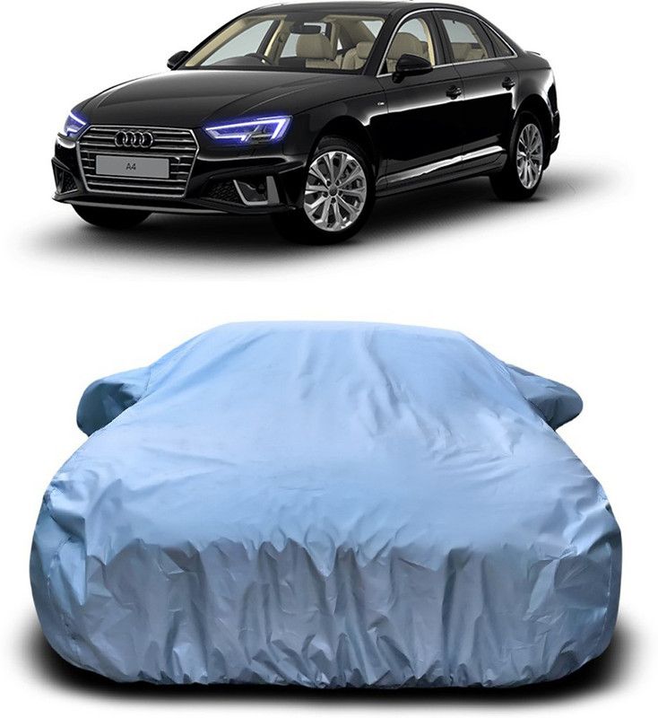 Genipap Car Cover For Audi A4 (With Mirror Pockets)  (Silver)