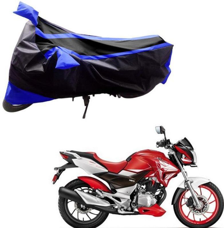 Purpleheart Two Wheeler Cover for Hero  (CBZ Extreme, Black, Blue)