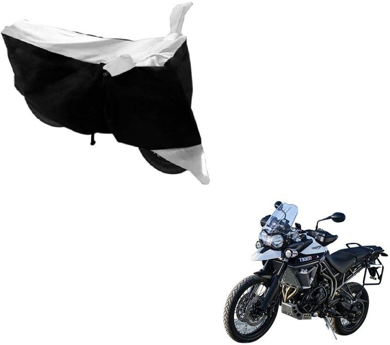 Flipkart SmartBuy Two Wheeler Cover for Triumph  (Tiger 800 XCA, Black, White)