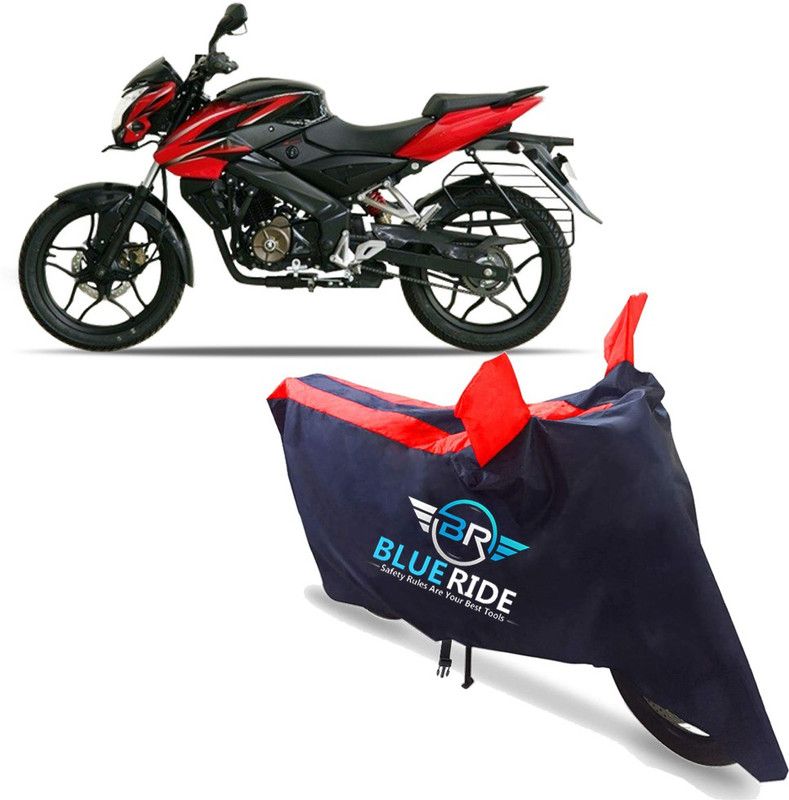 BLUERIDE Two Wheeler Cover for Bajaj  (Pulsar NS 160, Red)