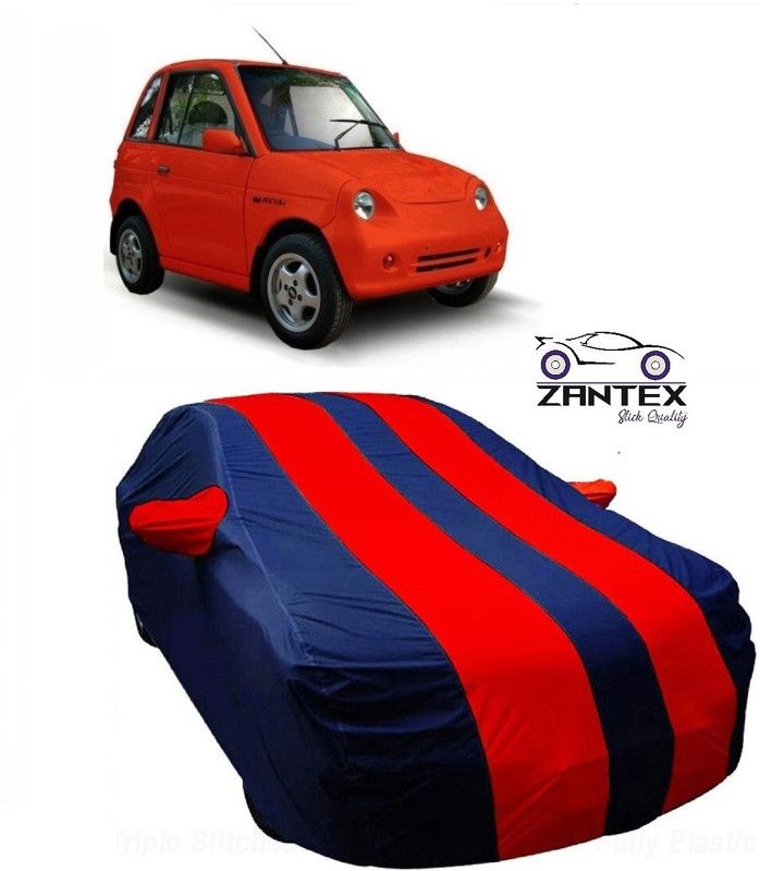 ZANTEX Car Cover For Mahindra Reva (With Mirror Pockets)  (Blue, Red)